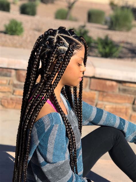 jumbo box braids hairstyles|cute jumbo box braids.